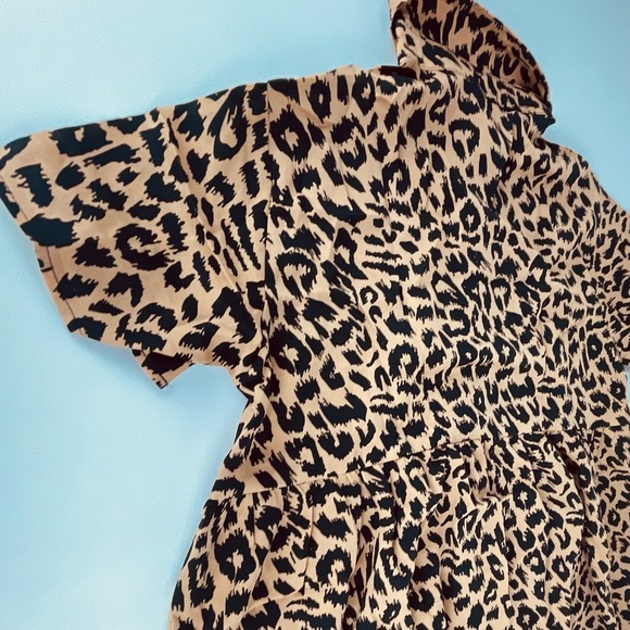 SHIRT SMOCK DRESS LEOPARD
BROWN - Picture 5 of 7